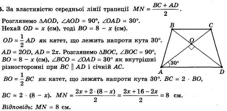 ГДЗ (відповіді) Номер 266 8 клас Геометрія Мерзляк 2021 рік