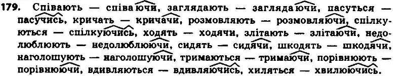 ГДЗ (відповіді) Вправа 179 7 клас Українська мова Єрмоленко 2015 рік