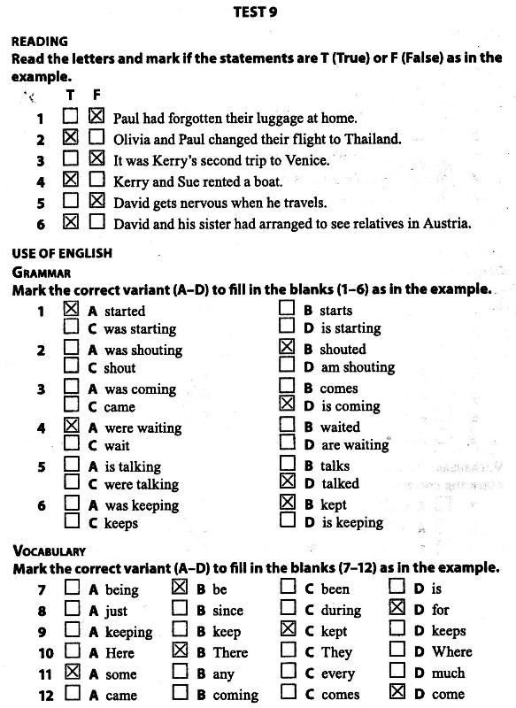 ГДЗ (відповіді) Reading. Test 9 9 клас ДПА-2022 Англійська мова Марченко (підсумкові контрольні роботи) 2022 рік