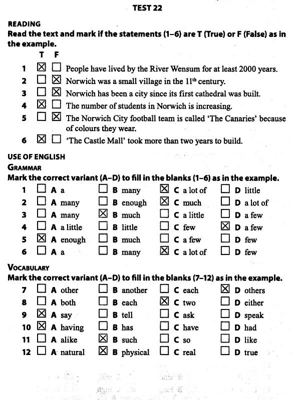 ГДЗ (відповіді) Reading. Test 22 9 клас ДПА-2022 Англійська мова Марченко (підсумкові контрольні роботи) 2022 рік