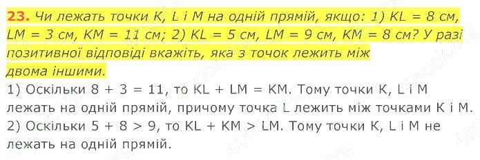 ГДЗ (відповіді) Номер 23 7 клас Геометрія Істер 2020 рік