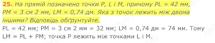 ГДЗ (відповіді) Номер 25 7 клас Геометрія Істер 2020 рік