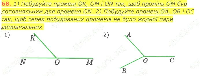 ГДЗ (відповіді) Номер 68 7 клас Геометрія Істер 2020 рік