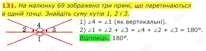 ГДЗ (відповіді) Номер 131 7 клас Геометрія Істер 2020 рік