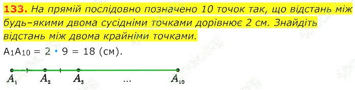 ГДЗ (відповіді) Номер 133 7 клас Геометрія Істер 2020 рік