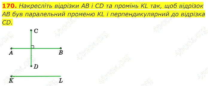 ГДЗ (відповіді) Номер 170 7 клас Геометрія Істер 2020 рік