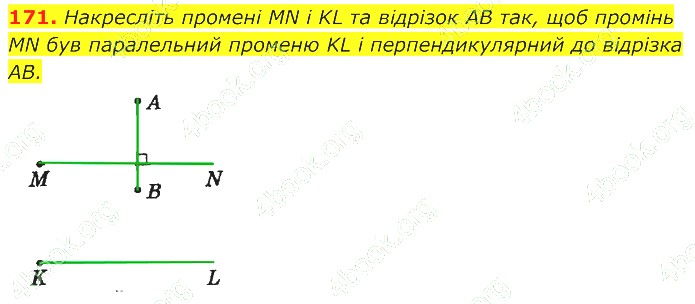ГДЗ (відповіді) Номер 171 7 клас Геометрія Істер 2020 рік