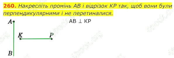 ГДЗ (відповіді) Номер 260 7 клас Геометрія Істер 2020 рік