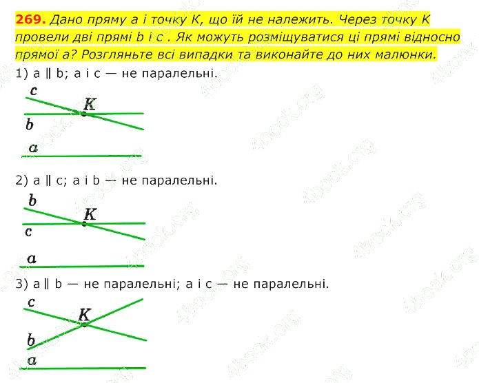 ГДЗ (відповіді) Номер 269 7 клас Геометрія Істер 2020 рік