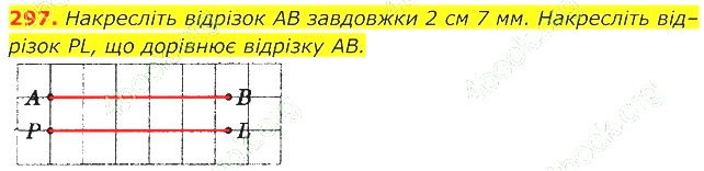 ГДЗ (відповіді) Номер 297 7 клас Геометрія Істер 2020 рік