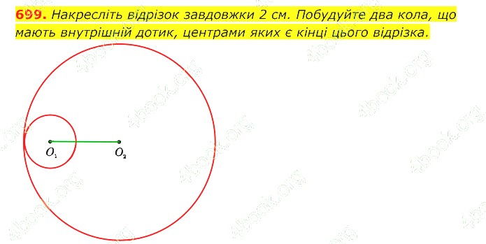 ГДЗ (відповіді) Номер 699 7 клас Геометрія Істер 2020 рік
