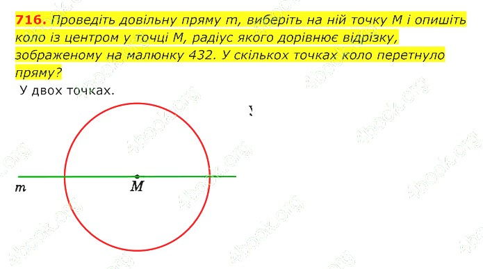 ГДЗ (відповіді) Номер 716 7 клас Геометрія Істер 2020 рік
