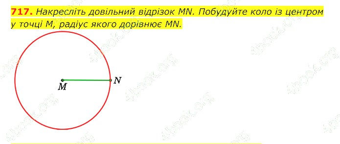 ГДЗ (відповіді) Номер 717 7 клас Геометрія Істер 2020 рік