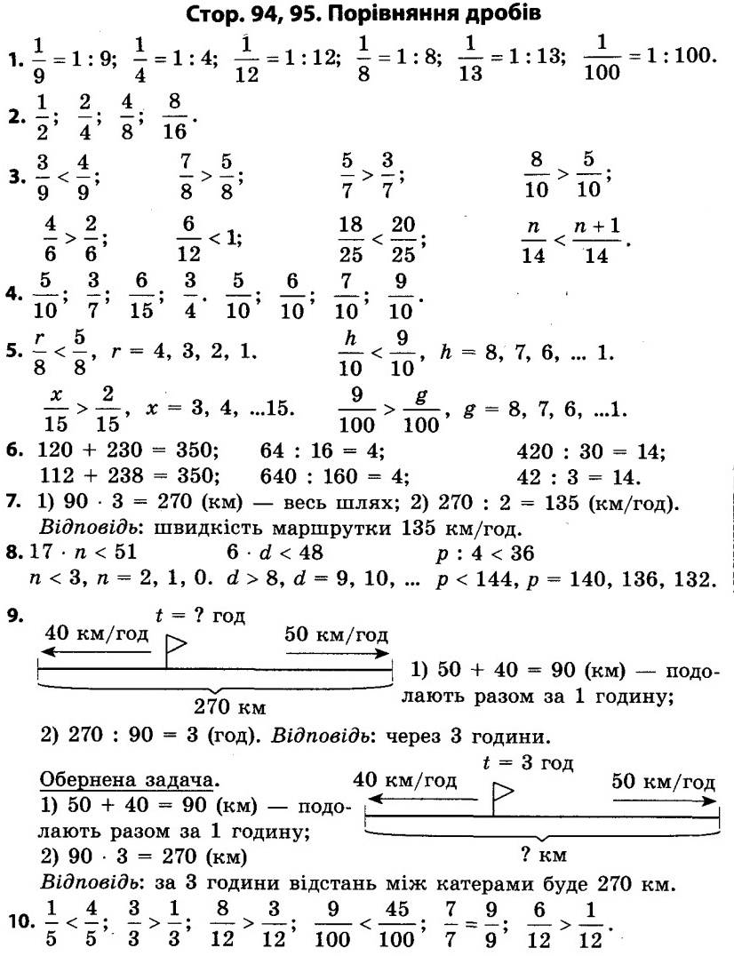 Розв’язання завдань зі сторінки 94 (частина 2) до підручника 4 клас Математика Скворцова